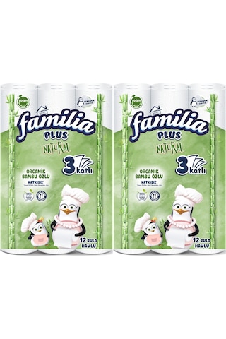 Familia Kağıt Havlu Natural 3 Katlı Organik Bambu Özlü
