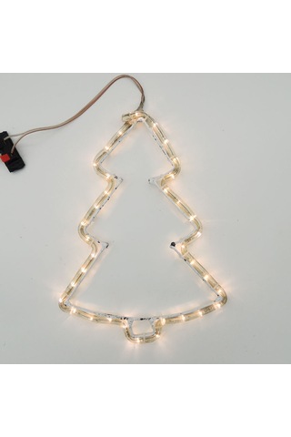 Led Işıklı Çam Ağacı Yılbaşı Süsü 220v Gün Işığı 34 Cm