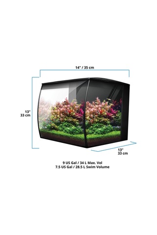 Fluval Flex 2.0 Akvaryum Siyah 34l