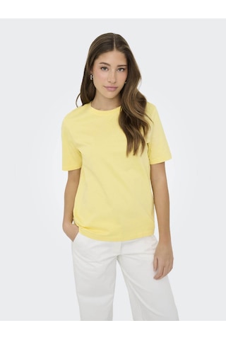 Only Onlfreja Lıfe Sarı Kadın T-shirt 15367970 Sarı