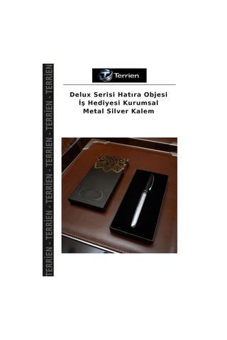 Delux Serisi Hatıra Objesi İş Hediyesi Kurumsal Metal Silver Kalem Çok Renkli