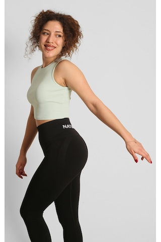 Nature The Brand Ntb Crop Rip Top Light Green, Kadın Spor Crop,kadın Crop,fitness Crop,yoga Crop, Esnek Terletmez SU YEŞİLİ