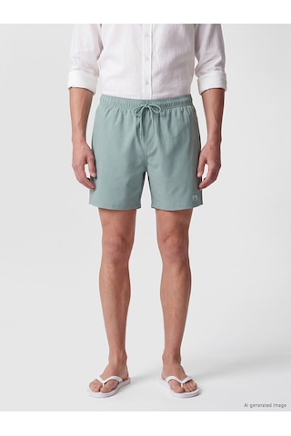 Lcw Swımwear Yeşil Kısa Boy Erkek Yüzme Şort