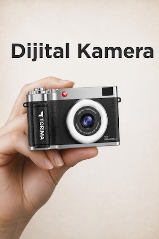 Torima CMR50 Mini Dijital Retro Kamera 48 MP Selfie Video Vlog Kamerası