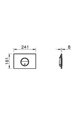 VitrA Pro 748-1421 Fotoselli Kumanda Paneli Parlak Krom
