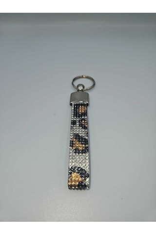 Leopar Taşlı Anahtarlık