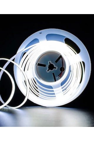 12v Cob Şerit Led Beyaz Işık - Metrede 360 Led - 5 Metre 5 METRE