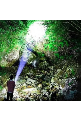 El Feneri 8 Mod Şarjlı Fosforlu Mıknatıslı Led El Feneri