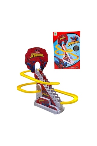 Dön Dolaş Spiderman Oyunu Merdivenden Çıkıp Kaydıraktan Kayan Spiderman Işıklı Müzikli Spider - Man