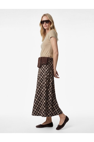 Koton Slim Fit Kısa Kollu Bisiklet Yaka Pamuklu Tişört Kahverengi 6sak50261ek Kahve