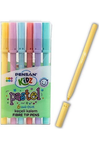 Keçeli Kalem 6 Lı Pastel Renkler Pensan Pastel Keçeli Kalem 1 Pak