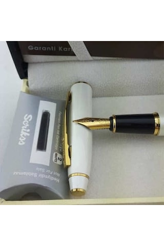 Scrikss 35 Kişiye Özel Beyaz Altın Dolma Kalem