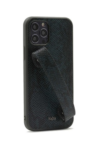 Kajsa Apple Uyumlu iPhone 12 Pro Max Kılıf Kajsa Glamorous Serisi Snake Handstrap Kapak ZORE-218955