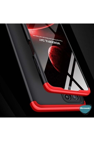 Microsonic Samsung Galaxy Uyumlu A22 Kılıf Double Dip 360 Protective