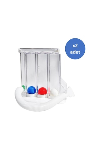 Triflo Solunum Egzersiz Cihazı Nefes Egzersiz Aleti 3 Top 2 Adet
