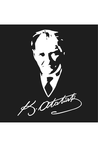 Mustafa Kemal Atatürk Imzalı Sticker Atatürk Sticker Oto Sticker (244552926)