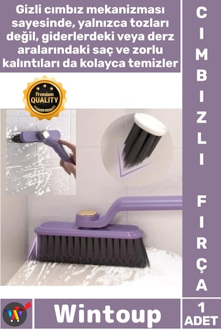 Fırça Fayans Derz Pencere Rayı Köşe Toz Giderici Banyo Döner Başlıklı Cımbızlı Temizlik Fırçası