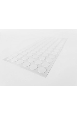 Furndiy Kendinden Yapışkanlı Vida Tapası Beyaz 15 Mm Yuvarlak 78 Parça Beyaz
