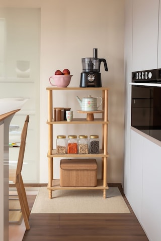 Concept 3 Raflı Organizer Balkon Banyo Kitaplık Mutfak Dolabı Ofis Düzenleyici Ahşap Nature