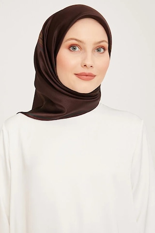 Armine Sura İpek Eşarp Nostalji Sura S 9054d Kahverengi