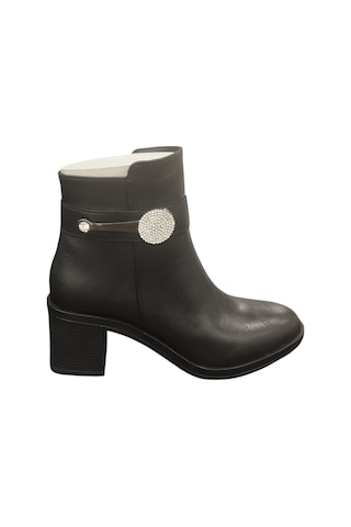 Ventes 9061512z Yandan Fermuarlı 6 Cm Kalın Topuk Günlük Kadın Bot Siyah