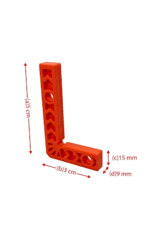 6280 Abs Plastik Gönye 5x3 Cm