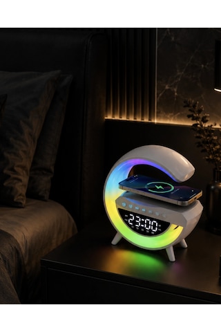 Mey İthalat Kablosuz Rgb Bluetooth Hoparlör Usb Fm Ve Aux Destekli Taşınabilir Ses Sistemi