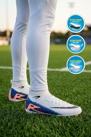 Walkway Laliga 610 Süperfly M Beyaz-siyah Erkek Krampon Beyaz - Siyah