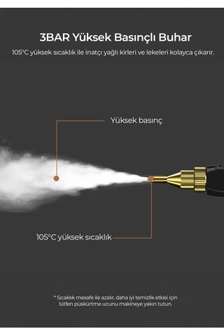Robo RB00000288 2500 W Yüksek Basınçlı Buharlı Temizleyici
