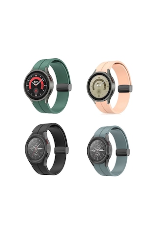 Samsung Galaxy Uyumlu Watch 5 Pro İçin Silikon Kordon Kayış-ky76