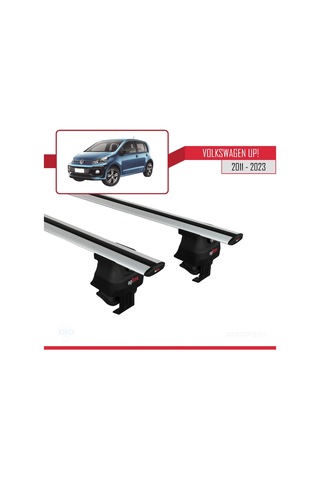 Volkswagen Up 2011-2023 Arası İle Uyumlu Ace-4 Ara Atkı Tavan Barı Gri