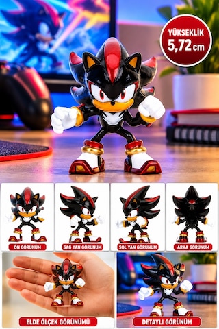 Sonic Shadow Metalfigs Die-cast Metal Figür - 5.72 Cm