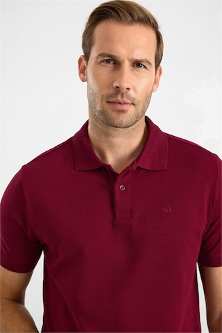 Süvari Koyu Bordo Slim Düz Nakışlı Pike Düğmeli Polo Yaka Tişört Ts1014000474-k09