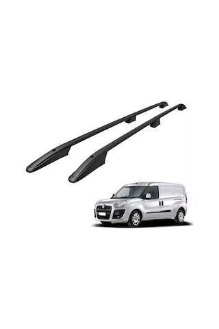 Fiat Doblo 2 Maxi Tavan Çıtası Port Bagaj Taşıyıcı Uzun Siyah 2010 / 2015