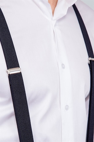 Tudors Düz Ince Erkek Pantolon Askısı Lacivert