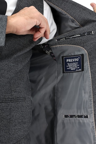 Presto Erkek Yelekli Slimfit Takım Elbise 6 Drop Siyah 790-001 Siyah