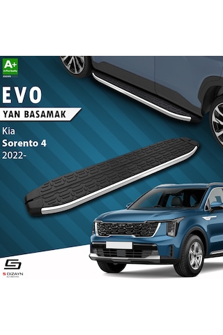 S-dizayn Kia Sorento 4 Evo Krom Yan Basamak 183 Cm 2022 Üzeri A+ Kalite