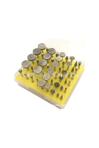 Symbee 50 Adet Gümüş Darbeli Taş Oymacılık Zımpara Uçları - Saklama Kutusuyla Tam Set