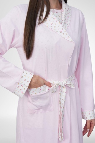 Mecit Pijama Mecit 6396 Pembe Büyük Beden Kadın Sabahlık