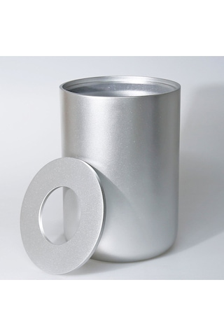 Luxe Büyük Çöp Kovası Gümüş