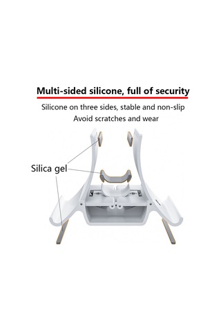 Dikey Dizüstü Bilgisayar Standı Tutacağı Masa Kaymaz Beyaz Diğer