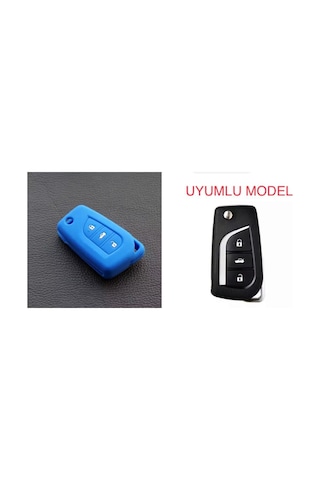 Toyota Corolla Uyumlu Auris Yaris Avensis Silikon Anahtar Koruma Kılıfı