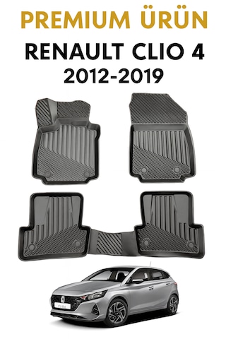 Renault Clio 4 Sport Tourer 2012-2019+uyumlu 3d Oto Paspas Premium