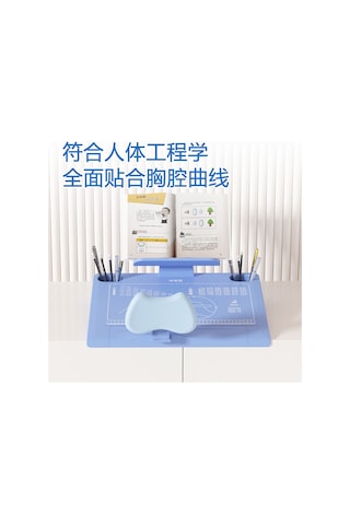 Öğrenciler Oturma Duruşu Düzeltici İçin Masaüstü Çalışma Standı Mavi