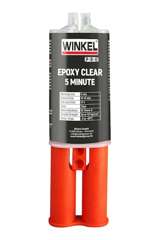 Wınkel 20065 Pro 5 Mınute Clear Çift Kompenantlı Epoksi 25 Gr.