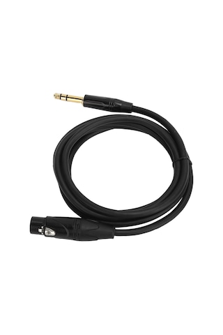 Yaleker Jorındo Xlr Dişi İle 6.35mm Trs Erkek Dengeli Kablosu - 22awg Oksijenli Kupfer, Ses Kalitesi Ve Iletim Gücü İçin Stüdyo/live Performans, 1 Metre Jd6001