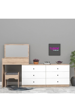 Mocca Makyaj Masası Mdf Siyah