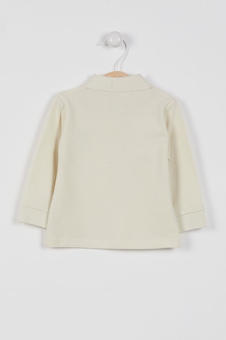 U.S. Polo Assn. Lisanslı Classic Uzun Kol Yakalı Bebek Sweatshirt - Ekru