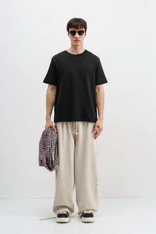 Vamos Baggy Fit Eşofman Alt V80-43 Taş