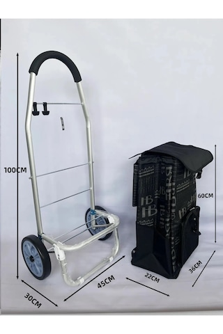 Metal Tekerlekli Pazar Arabası